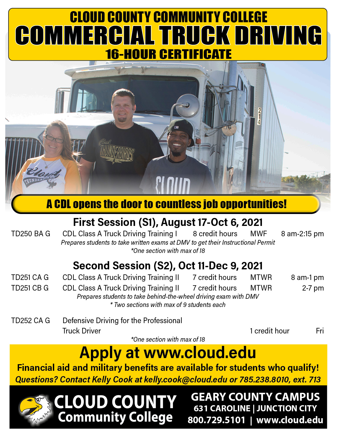 The CDL 16 hour certificate information.