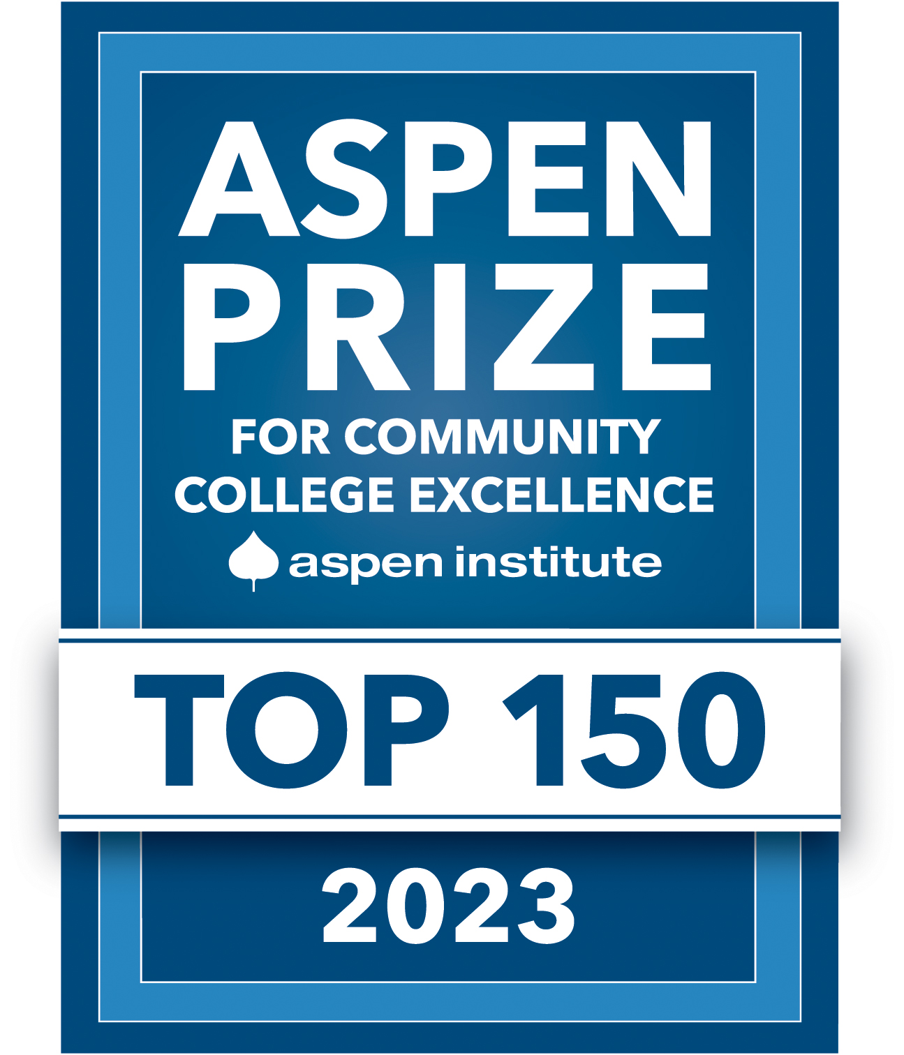 The Aspen Prize for Community College Excellence badge.