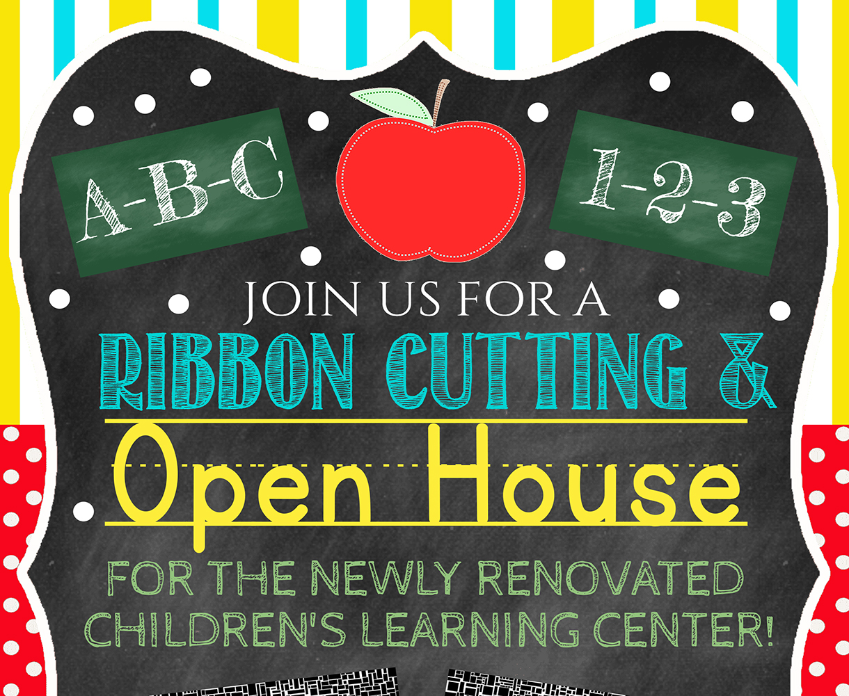 The Children's Center Open House is September 28.