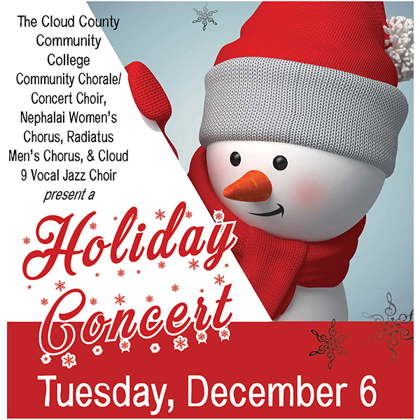 The Holiday choir concert is December 6.